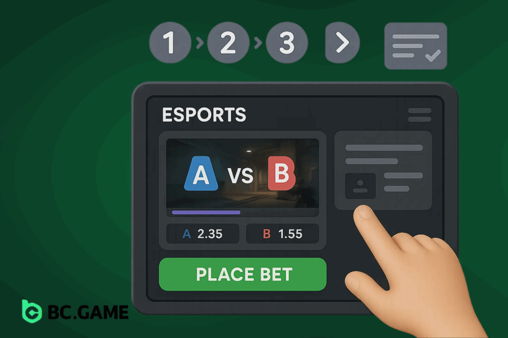 Place Your First Esports Bet
