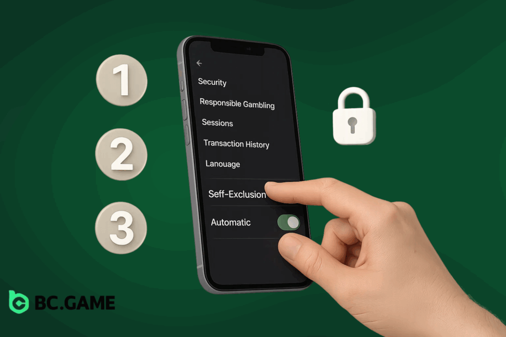 Activate Self-Exclusion on BC.Game