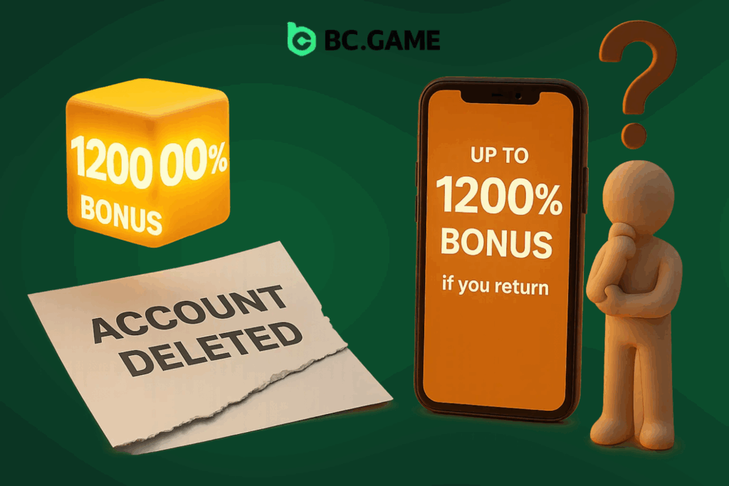 Up to 1200% Bonus if You Return After Deleting