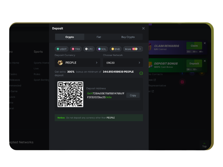 ขั้นตอนที่ 2: ฝากเงิน