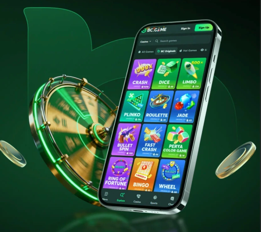 BC Game Nigeria game variety mobile