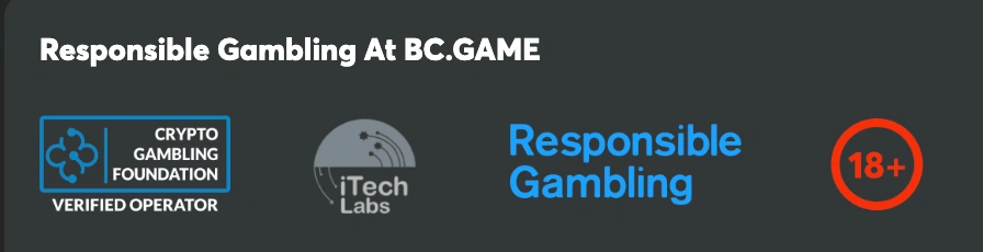 BC Game operators of responsible gaming