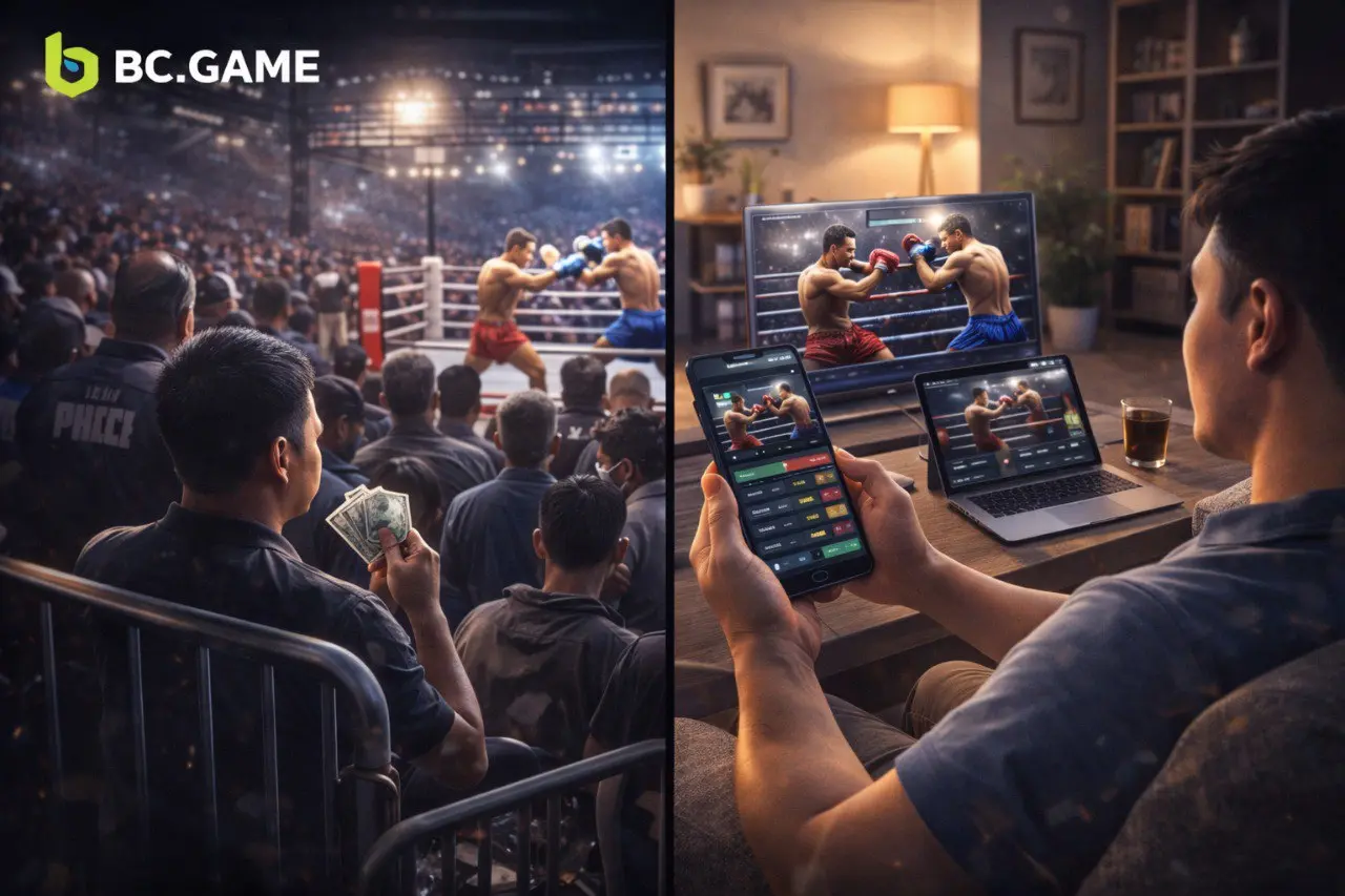 ข้อดีของการพนันมวยออนไลน์เมื่อเทียบกับสนามมวย