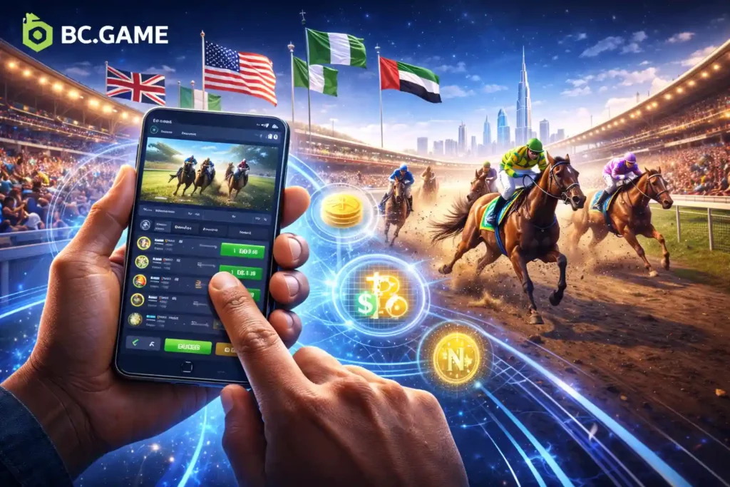 Horse Racing Betting Nigeria: Best Sites & ₦360K Bonus at BC.Game