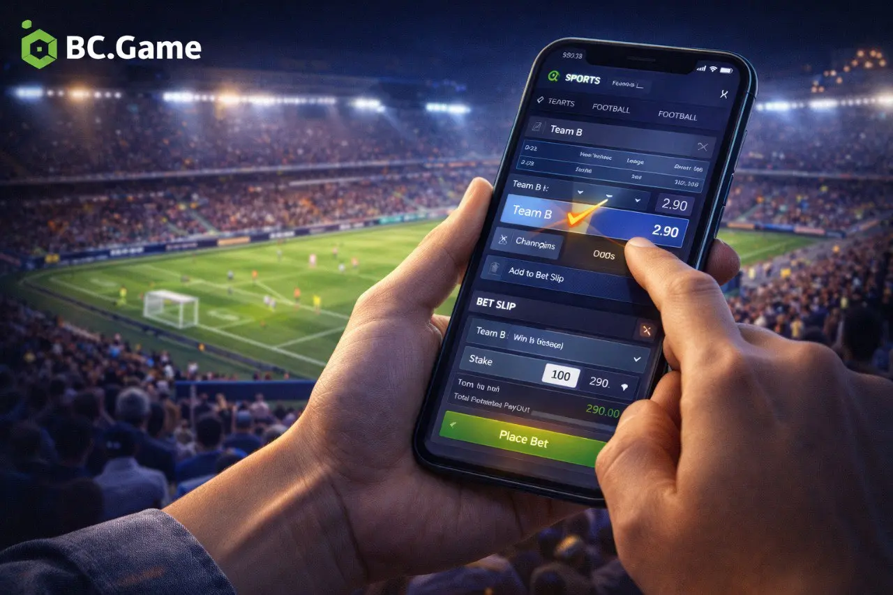 วิธีการแทงบอลบน BC.Game ทีละขั้นตอน