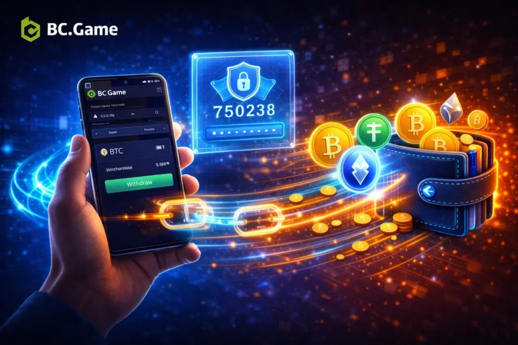 วิธีถอนเงินจาก BC.Game ปี