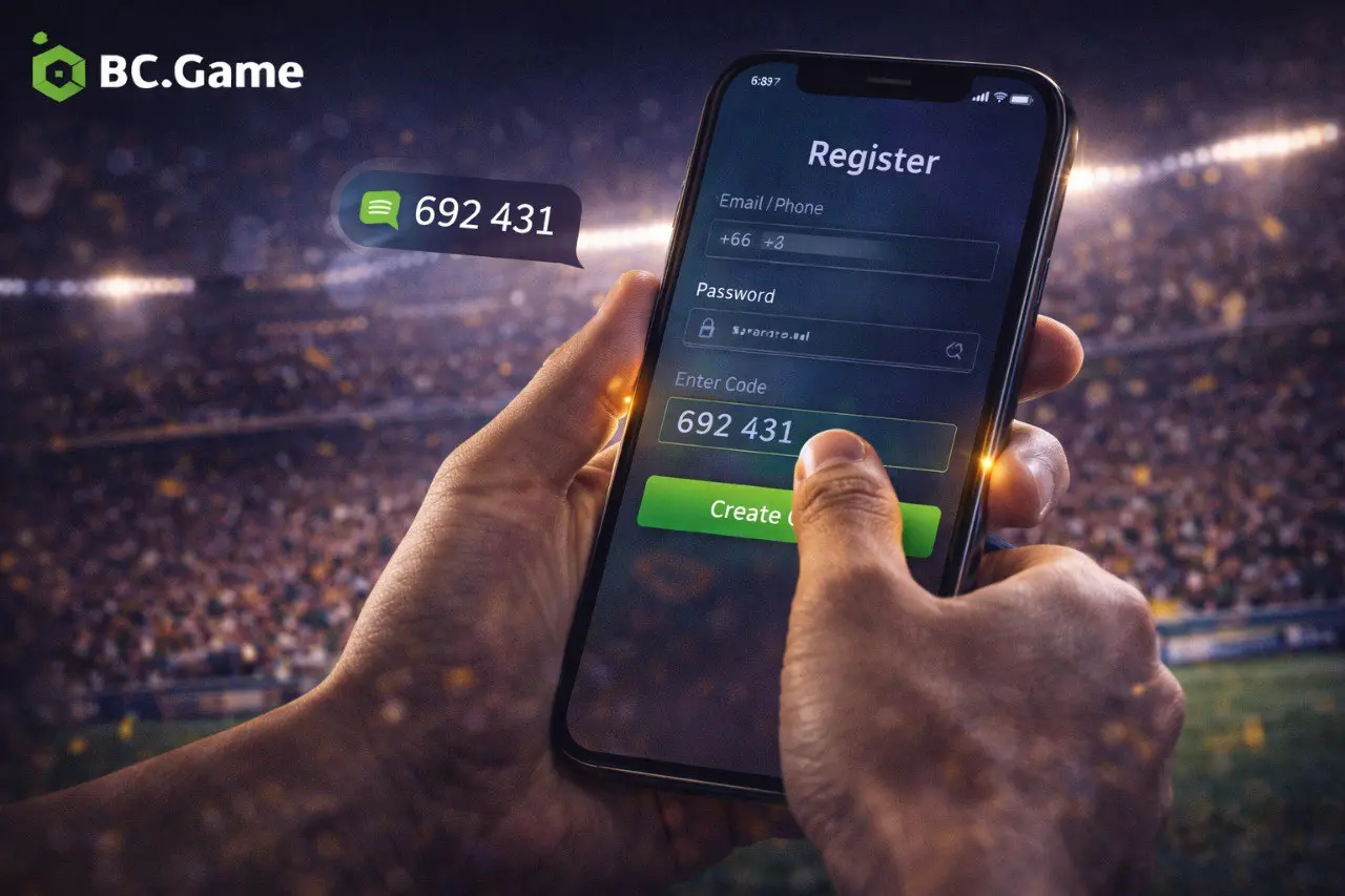 ขั้นตอนที่ 1: สมัครสมาชิกกับ BC.Game