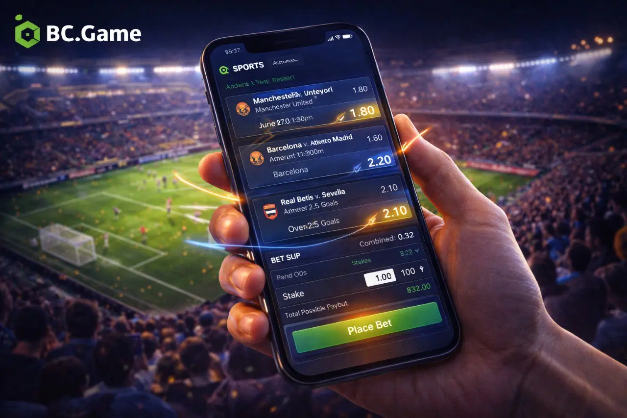 ขั้นตอนที่ 4: เลือกการแข่งขันและประเภทการเดิมพัน