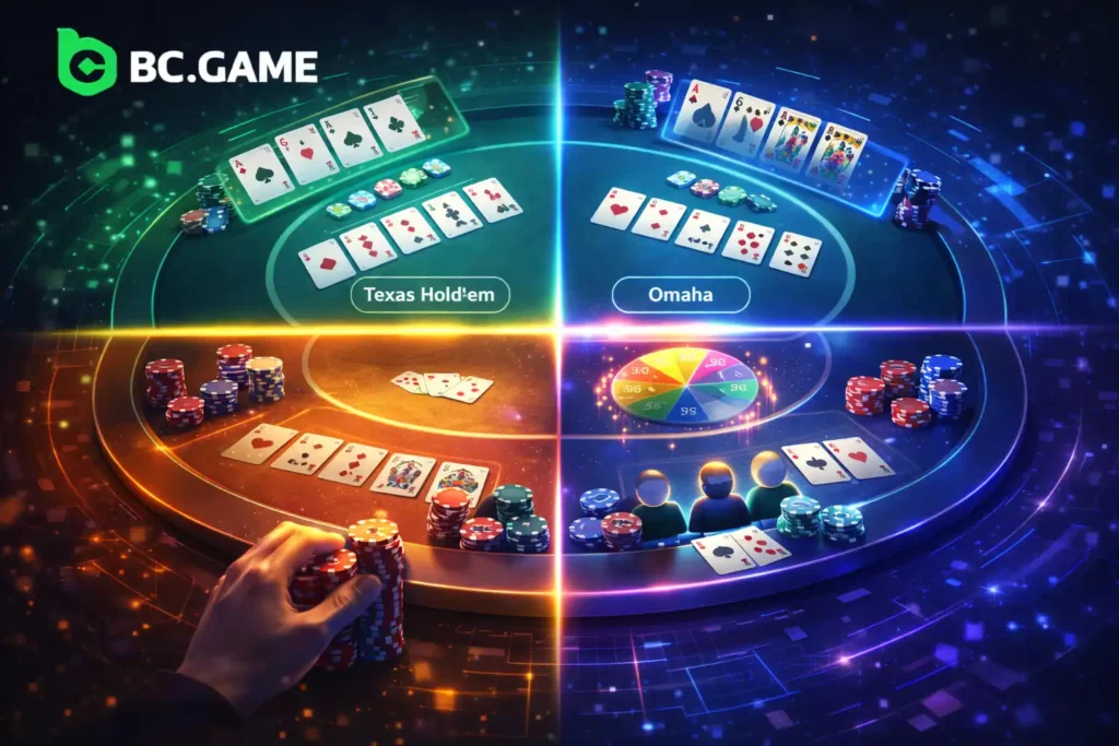 ประเภทเกมที่ให้บริการที่ BC Poker Thailand