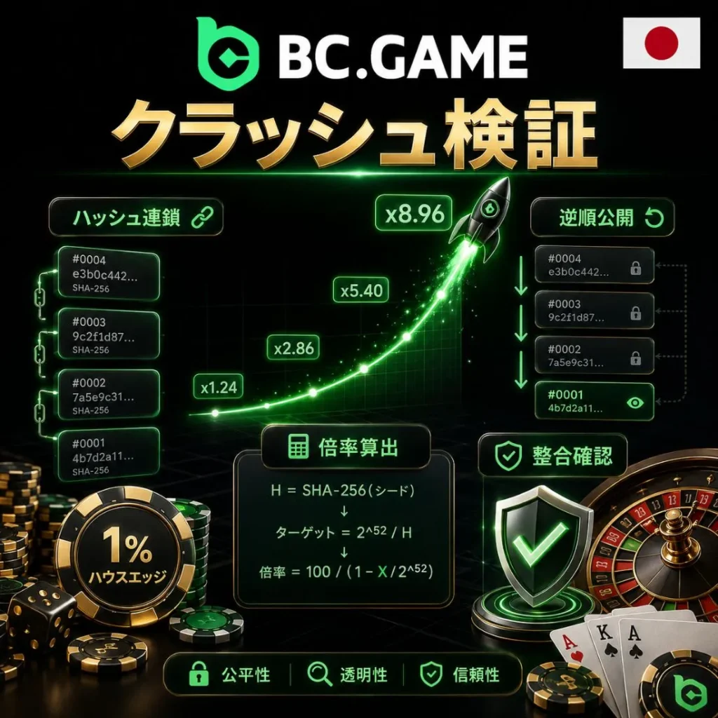 クラッシュゲーム カジノのアルゴリズムとマルチプライヤー算出メカニズム