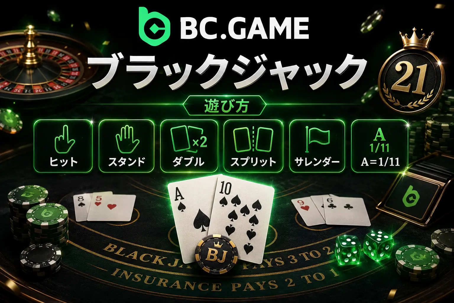 ブラックジャック やり方とBC.Gameのゲームルール仕様