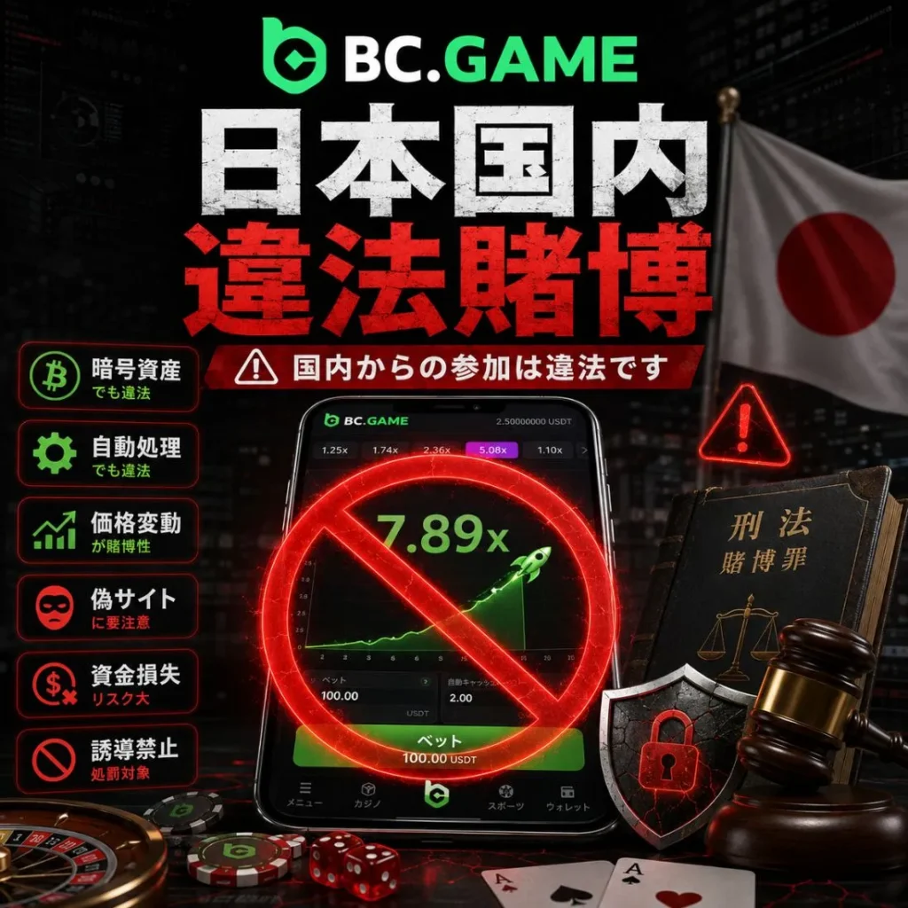日本国内におけるクラッシュゲームの法的位置づけ