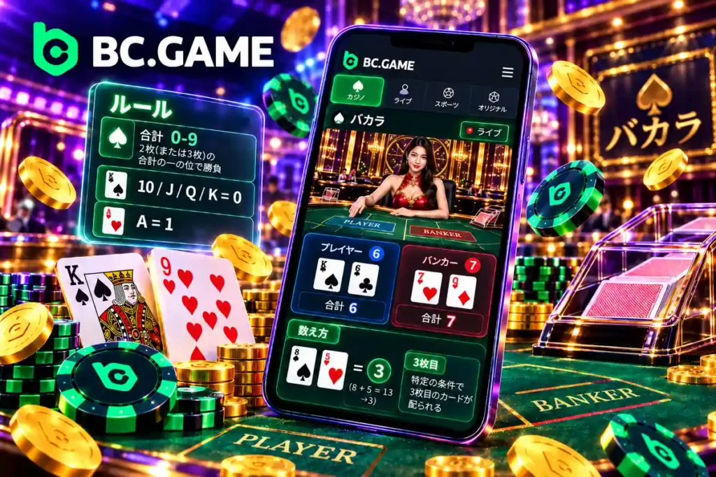 BC.Gameバカラのルールとカードの数え方