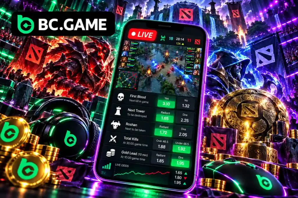 BC.GameのDota 2ライブベッティングとオッズ
