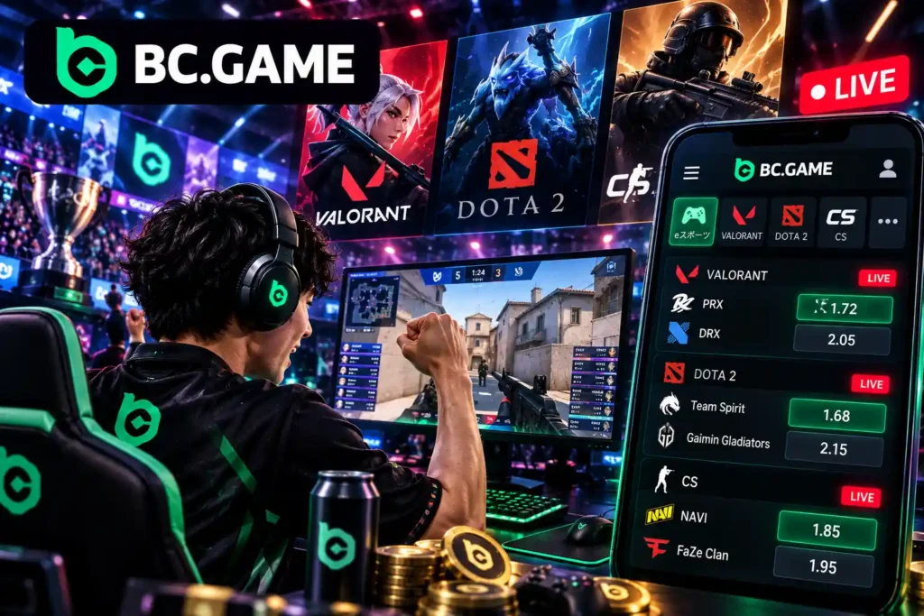 BC.Gameのeスポーツライブオッズとベッティング