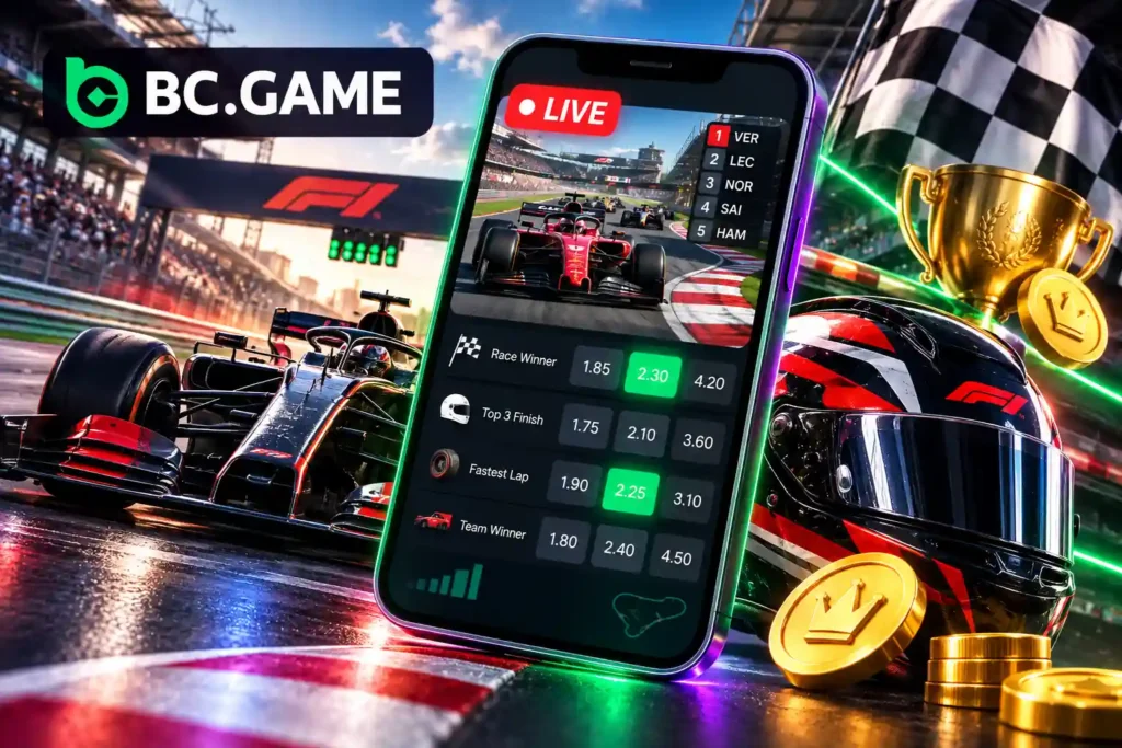 BC.GameのF1ライブベッティングとリアルタイムオッズ