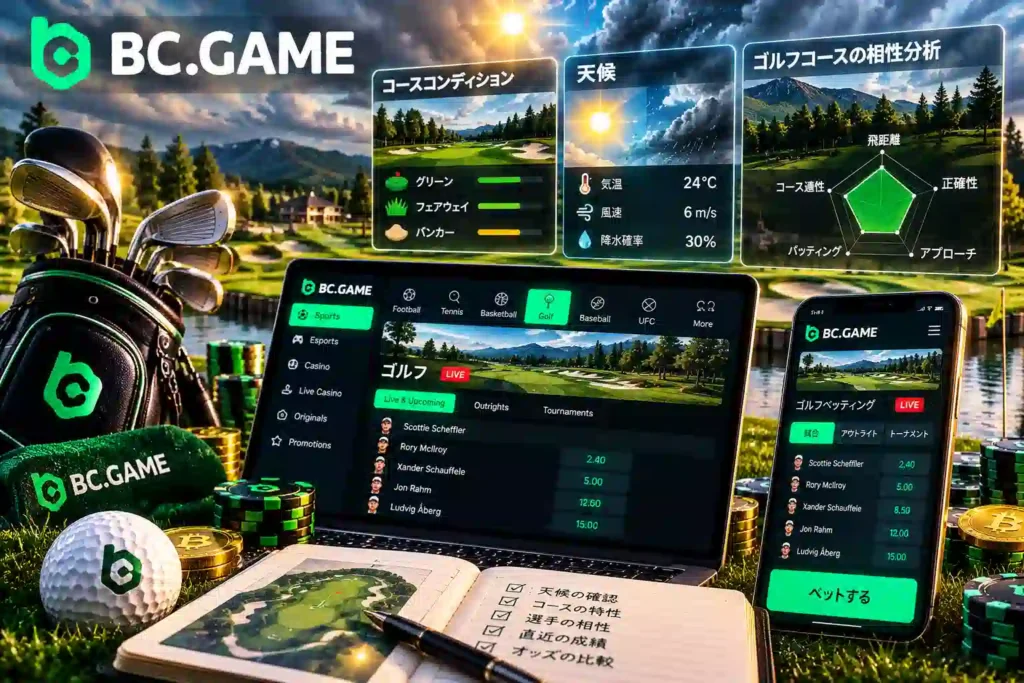BC.Gameゴルフのコースと天候分析
