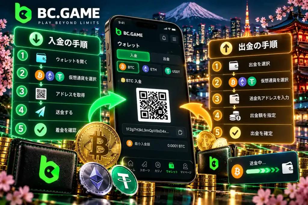 BC.Game仮想通貨の入金・出金手順とウォレット操作ガイド