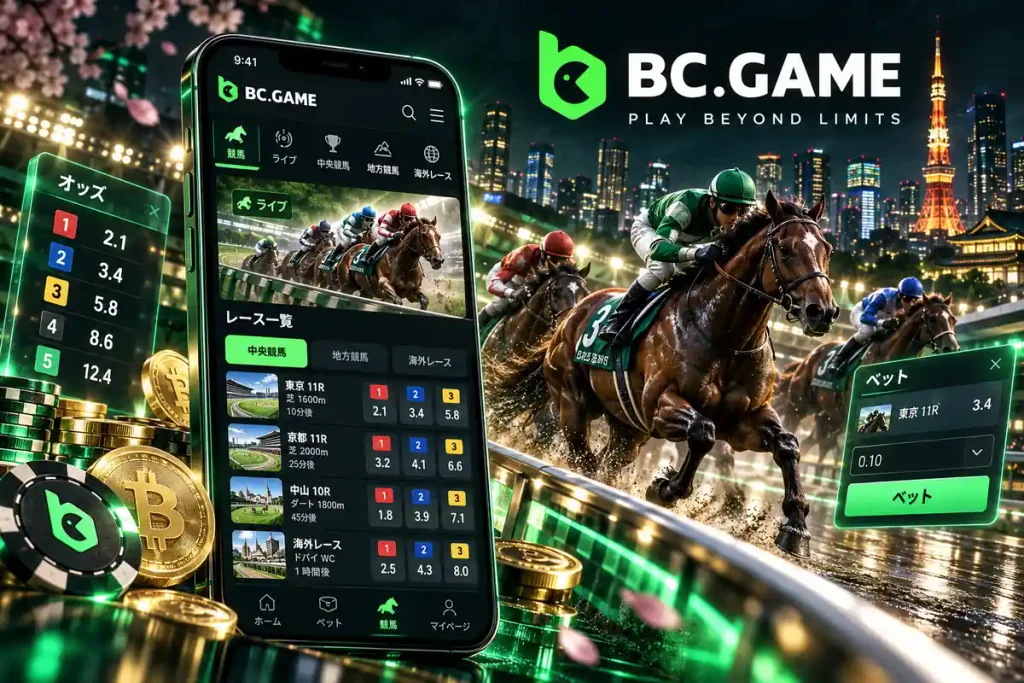 BC.Gameの競馬賭博:日本と海外のレース、出走表とオッズ