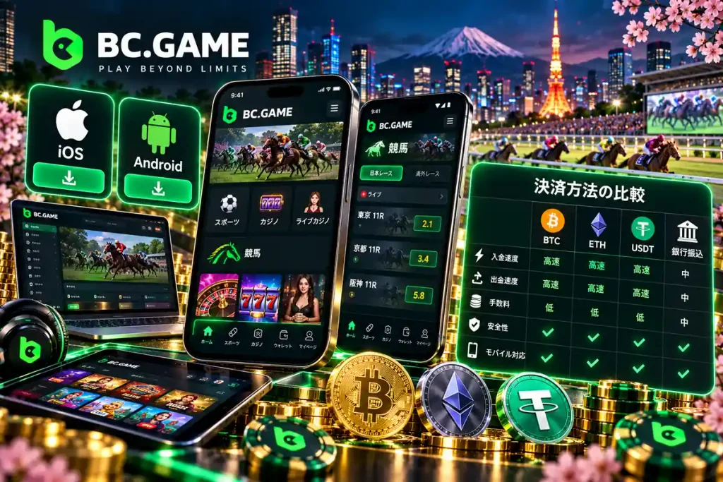 BC.Gameモバイルアプリの動作環境と暗号資産決済の比較