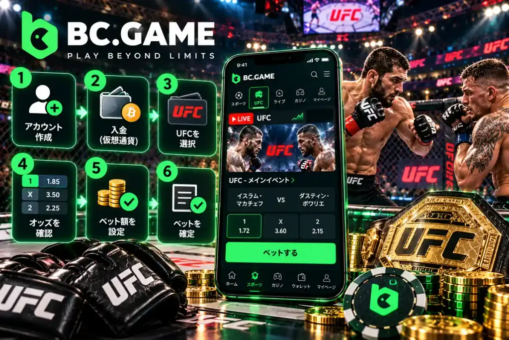 BC.GameでUFCの試合を選びオッズを確認する初心者向け手順