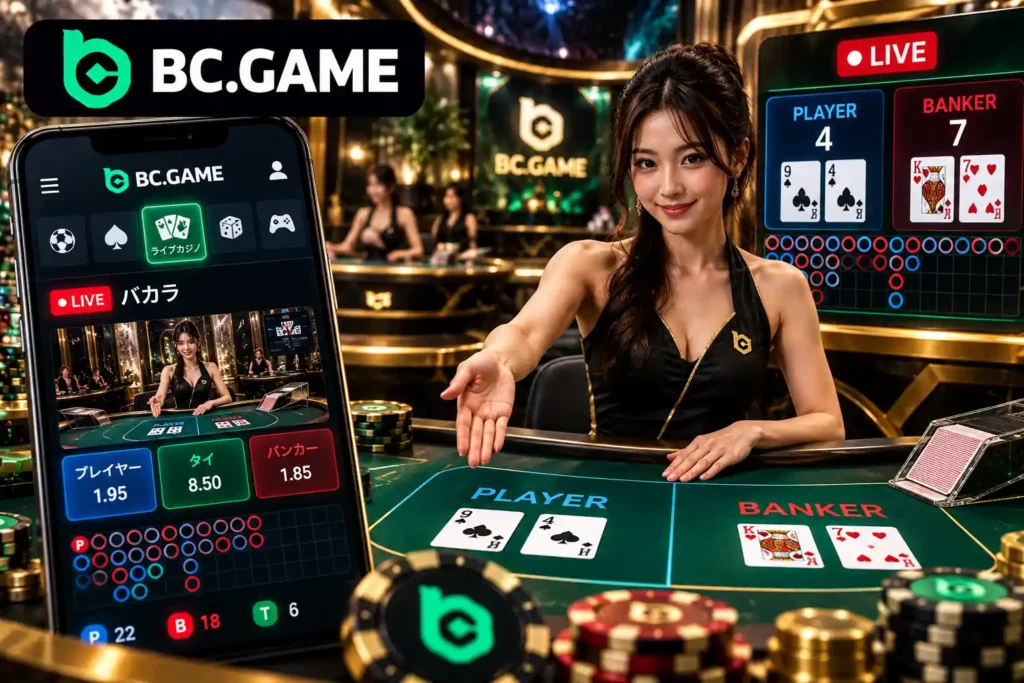BC.Gameのライブベッティングとバカラ