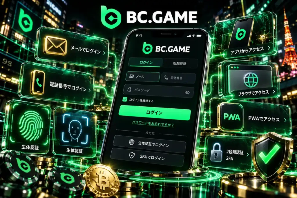 BC.Gameのメール・電話番号・SNS・Web3ウォレットによるログイン方法の比較