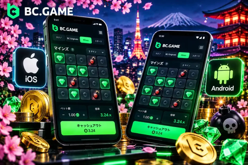 BC.GameマインズゲームのiOS・Androidスマホプレイ