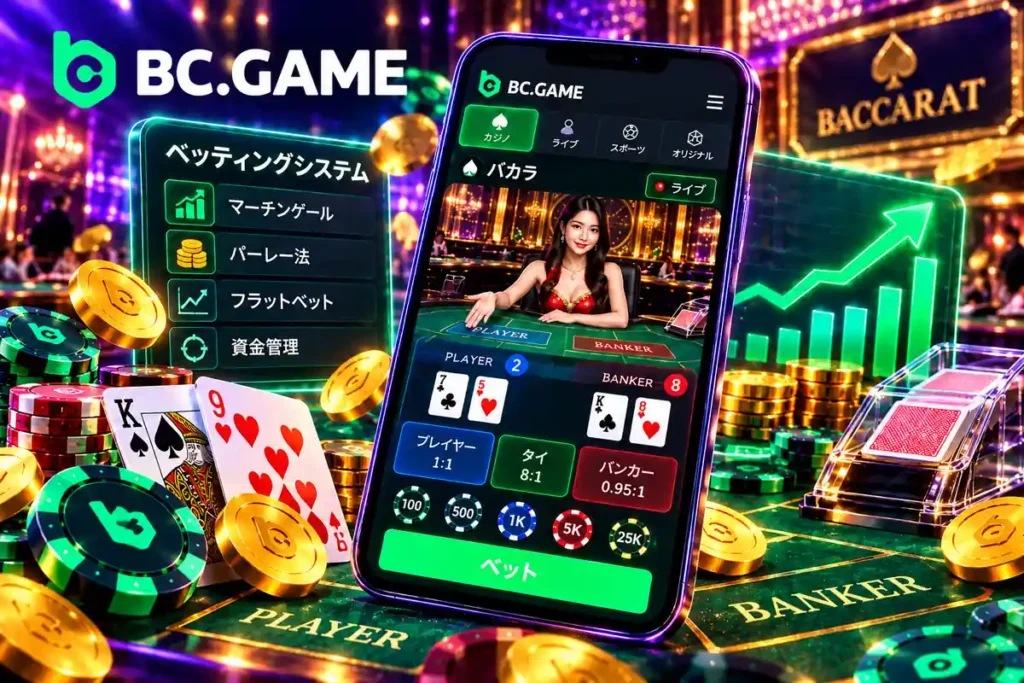 BC.Gameオンラインバカラの賭け方と資金管理