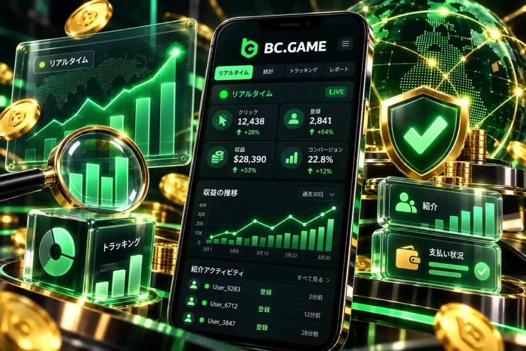BC.Gameアフィリエイトのリアルタイムトラッキングダッシュボード