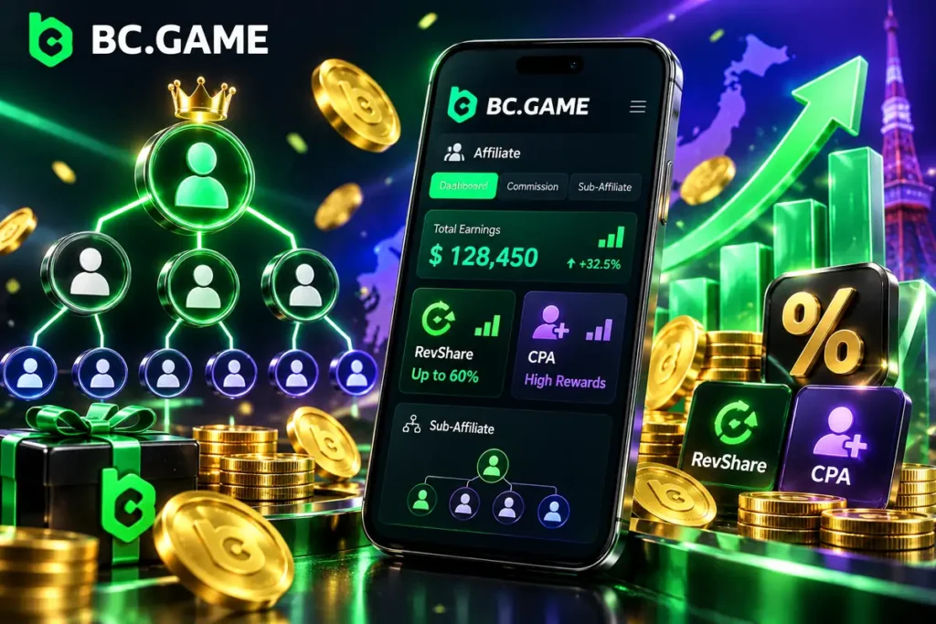 BC.Gameのレベニューシェアとサブアフィリエイト制度