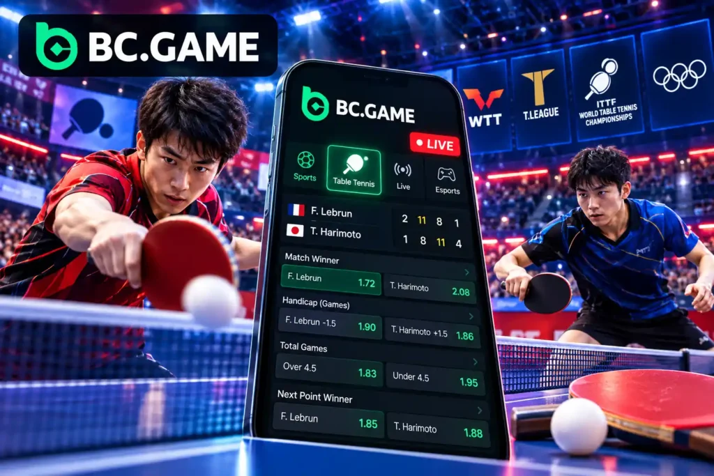 BC Game 卓球ベッティング