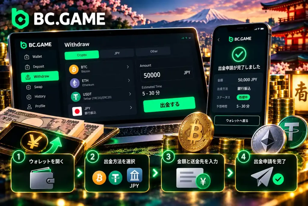 BC.Gameの日本向け出金手順